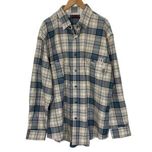 Wolverine Flame Resistant Button Down Flannel Shirt Mens Size XXL Work Safety